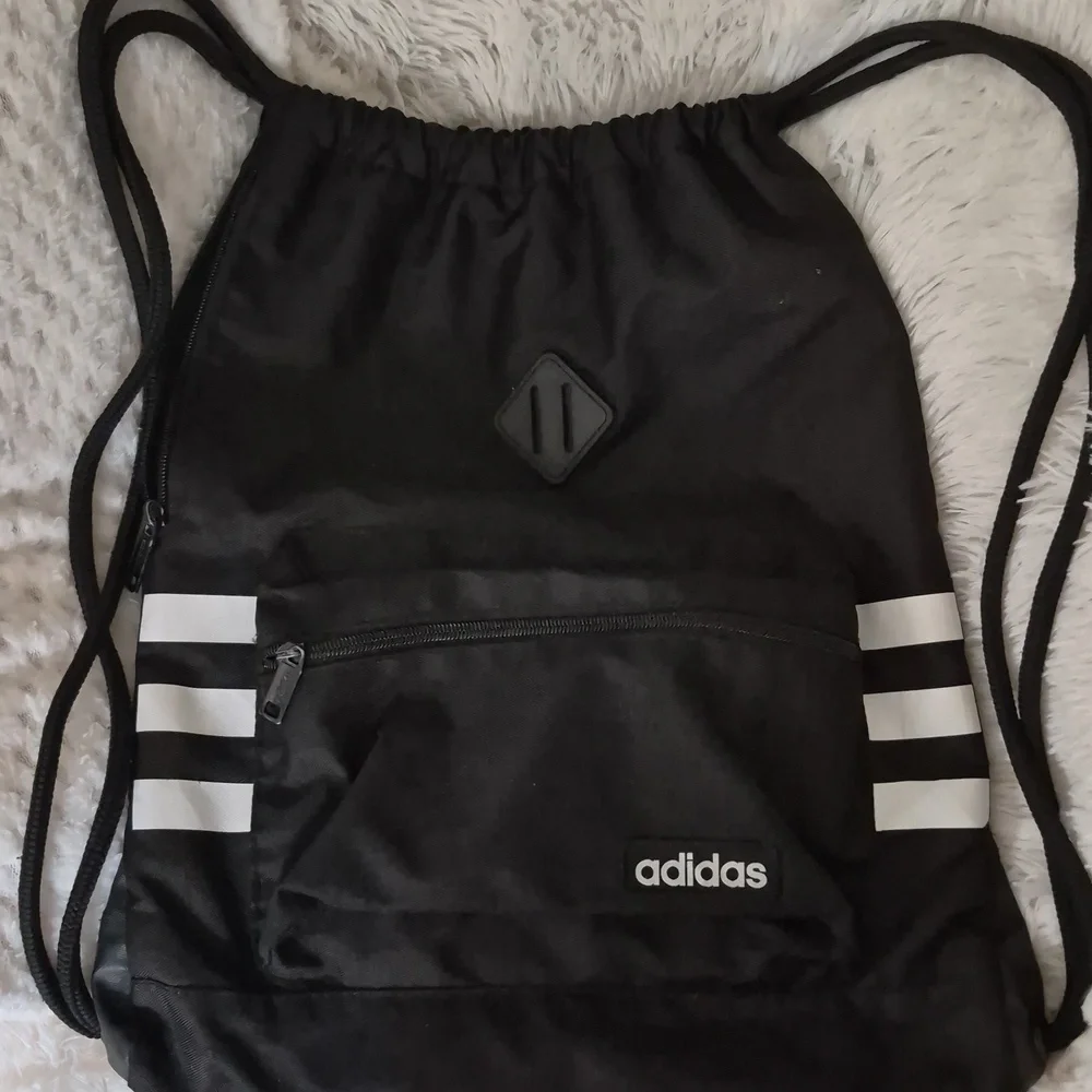 Adidas Classic 3S Sackpack Unisex Black White #RN 90288